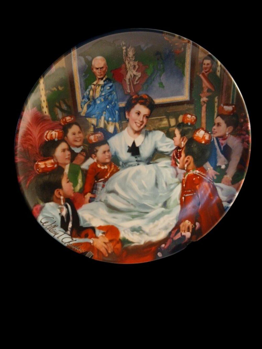 The king and I Collector plate
